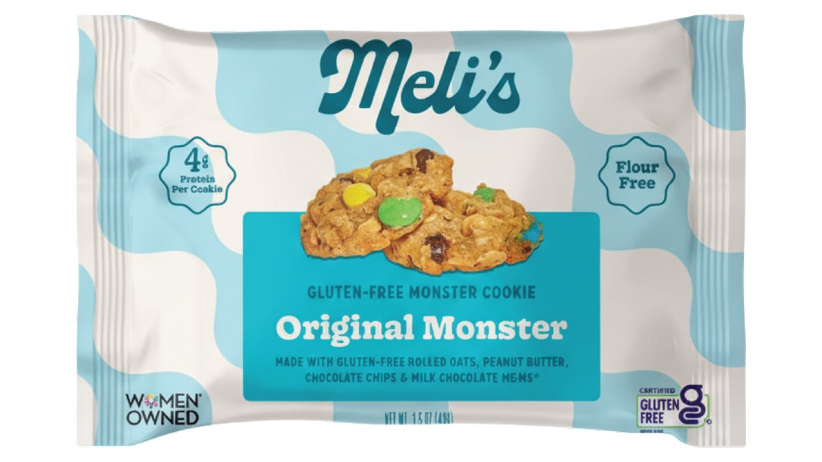 Individually flow-wrapped gluten-free cookie
